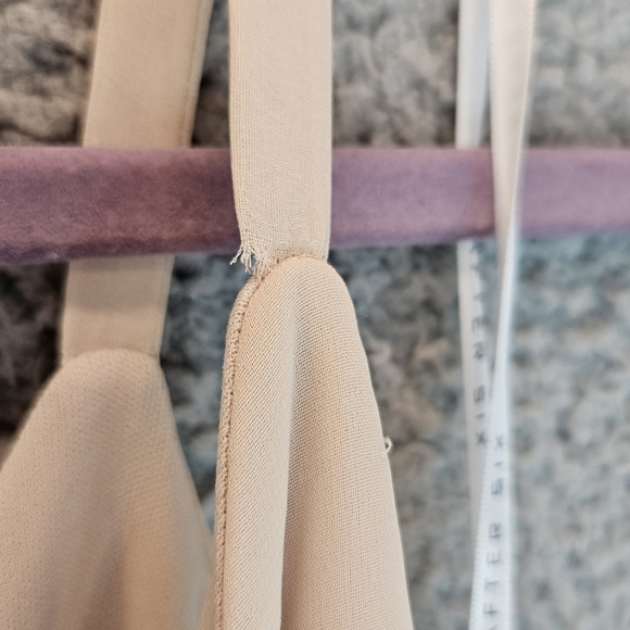 After Six Gown Womens Sz 14R Champagne Lux Chiffon Draped Flowy Romantic **READ* - Picture 14 of 14